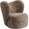 Fauteuil pivotant en peau de mouton sahara Little Big Chair - NORR11