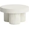 NORR11 Table basse en fibre de béton blanche sur aluminium moulé 70x37...