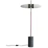101 Copenhagen BULL-Lampadaire 2 lumières Marbre/Verre/Cuir H140cm