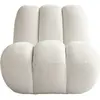 Fauteuil organic en tissu bouclé blanc cassé Toe - 101 COPENHAGEN
