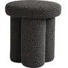 101 COPENHAGEN - Tabouret rembourré Big Foot - Marron - Tissu bouclé -...