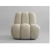 Fauteuil design en tissu lin beige Toe - 101 COPENHAGEN