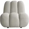 101 COPENHAGEN - Fauteuil rembourré Toe - Gris - Mousse à séchage rapi...