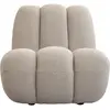 101 COPENHAGEN - Fauteuil rembourré Toe - Beige - Tissu bouclé - Desig...