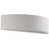 Lindby Aurel applique, plâtre, blanche, semi-ronde