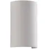 Applique murale Lindby Colja, ronde, hauteur 16 cm, plâtre, blanc