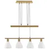 LAMPENWELT Suspension à intensité variable 'Simeon' en verre pour salon & salle à manger