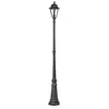Lindby luminaire d'extérieur Edana, 211 cm, anthracite, E27, IP44