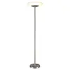 LINDBY Led Lampadaire à intensité variable 'Ragna' en verre pour salon...