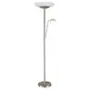 Lindby lampe sur pied LED Ragna, lampe de lecture, nickel, intensité variable