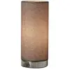 Lindby Lampe à poser grise Ronja avec pied chromé