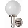 Lindby applique d'extérieur Nada, acier inoxydable, verre, capteur, E27