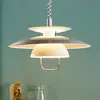 Suspension Lindby Nadija, blanche, 43 cm, hauteur réglable, E27