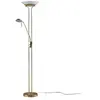 Lindby - led Lampadaire à intensité variable 'Yveta' en verre pour sal...