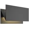 Applique d'extérieur LED Lucande Meja, noir, métal, IP54