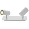 Spot pour plafond Joffrey de Lindby, 31 cm, à 2 lampes, blanc, GU10