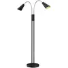LUCANDE Lampadaire 'Medira' en métal pour salon & salle à manger