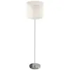 LAMPENWELT Lampadaire 'Everly' en textile pour salon & salle à manger