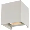 Applique murale Arcchio Zuzana, angulaire, blanche, G9, 10 cm de large