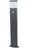 LAMPENWELT Lindby, borne lumineuse LED Marius, 80 cm, anthracite, détecteur