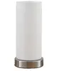 Lindby Lampe à poser en Verre Blanc