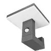 LAMPENWELT.COM Applique d'extérieur LED Lucande Olesia, 15 cm, capteur, IP54
