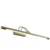 Lindby Applique tableau LED Mailine interrupteur, laiton