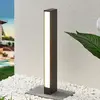 LAMPENWELT Lucande Borne lumineuse LED Lirka, gris foncé, métal, 60 cm