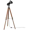 Lindby Lampadaire Hilma en bois à support trépied