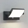 LAMPENWELT.COM Applique d'extérieur LED Lindby Sherin, orientable, détecteur de mouvement
