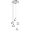 Lucande Led Suspension en verre 'Hayley' en verre pour salon & salle à manger