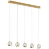 LUCANDE Led Suspension en verre 'Hayley' en verre pour salon & salle à manger