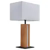 Lindby Lampe à poser Garry support en bois, angulaire