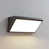 LAMPENWELT.COM Applique d'extérieur LED Lindby Abby, capteur, IP65, gris foncé