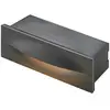 Lucande applique encastrable LED Zandro, 25 cm, anthracite, IP65