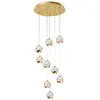 Lucande Led Suspension en verre 'Hayley' en métal pour salon & salle à manger