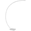 Lindby LED Lampadaire arqué Kendra, blanc, aluminium, hauteur 180cm