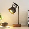 Lindby - Lampe à poser 'Rubinjo' en bois pour salon & salle à manger
