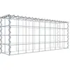 Gabion sur toile type 3 100 cm x 40 cm x 20 cm (L x H x P), maille 10 cm x 10 cm, spirale