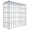 Gabion sur toile type 3 50 cm x 50 cm x 20 cm (L x H x P), maille 5 cm x 10 cm, spirale