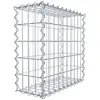 Gabion 50 cm x 50 cm x 20 cm (L x H x P), maille 5 cm x 10 cm, spirale