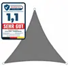 casa pura Voile d'ombrage, Respirant, Gris 5 x 5 x 7 m