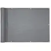 KARAT Protection anti regard ultra résistante Pour jardin et balcon Gris 90 x 500 cm