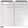 TRENDS INTERNATIONAL AMANDA - Meuble sous vasque  mélaminé blanc. L-H-P : 60 - 56 - 34 cm