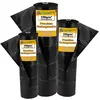 AQUAGART 104 m² tissu de sol, bâche anti-mauvaises herbes, bâche de paillage 100 g, 2 m de large, noir