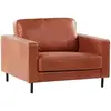 BELIANI Fauteuil savalen cuir pu marron doré 219460