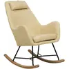 BELIANI Chaise à bascule jaune ARRIE