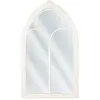 Beliani Miroir en métal blanc 113x62