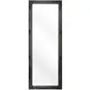 BELIANI Miroir en matériaux synthétiques noir 130x50