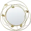 BELIANI Miroir doré glamour avec motifs de feuilles de gingko ANGLET